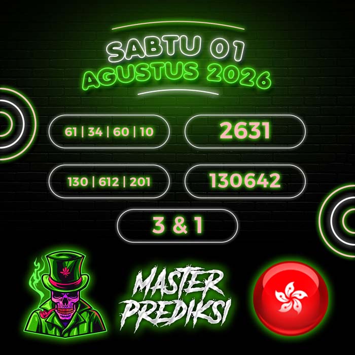 master prediksi HONGKONG 1-Aug-2026